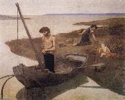 Pierre Puvis de Chavannes The Poor Fisherman Sweden oil painting artist